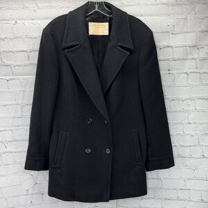 ⭐️Pendleton wool women's 70's/80's vintage pea coat black size 12